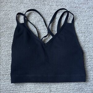 Black Fabletics Sports Bra